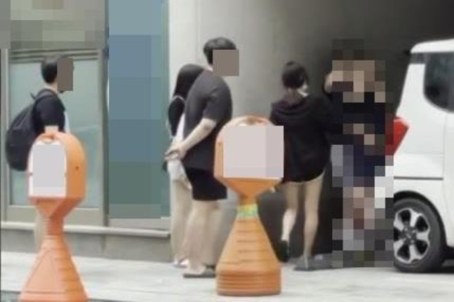 경기 고양시 일산에서 학생들의 집단 괴롭힘이 촬영된 동영상. 연합뉴스