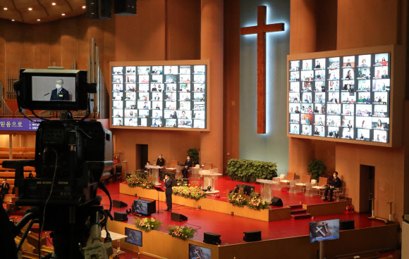 여의도순복음교회, 거리두기 4단계로 비대면 예배 진행