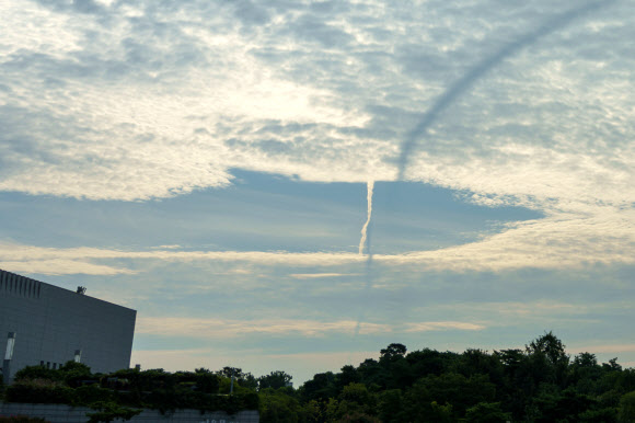 서울 하늘에서 관찰된 용오름