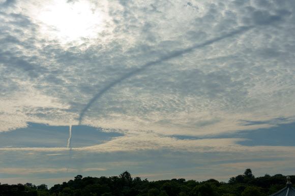 서울 하늘에서 관찰된 용오름