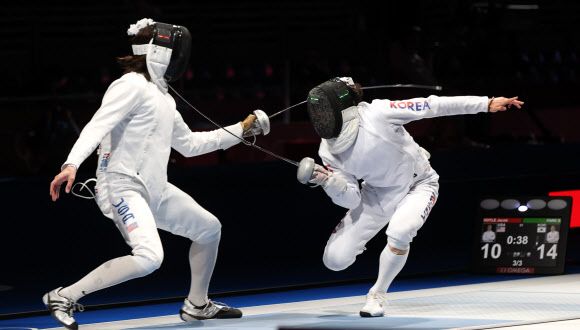 [올림픽] 박상영, 빠른 공격