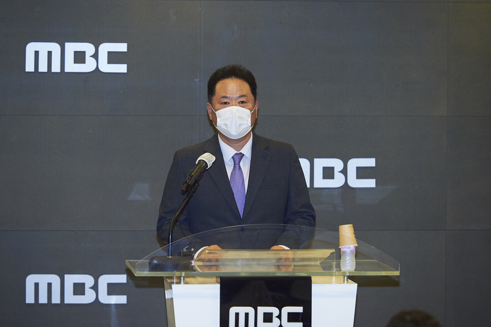 지난 7월 26일 박성제 MBC 사장이 대국민 사과 기자회견을 하고 있다. MBC 제공
