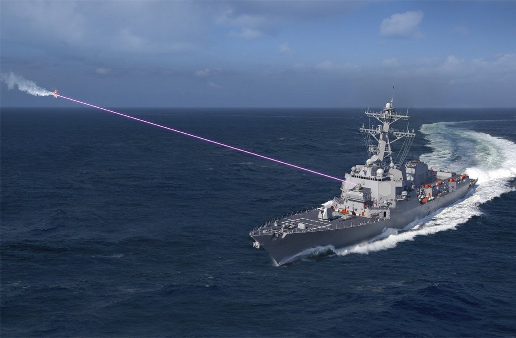 미 해군이 록히드마틴과 개발하고 있는 ‘헬리오스’ 레이저 시스템 상상도. 록히드마틴 제공