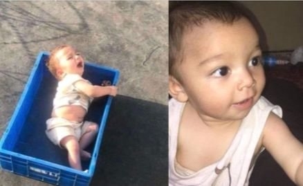카불 공항에서 탈출하려다가 부모와 떨어진 채 홀로 울고있는 7개월 아기가 발견됐다. 아스바카 트위터