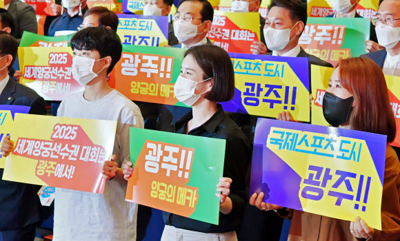 안산·기보배·장혜진 ‘세계양궁선수권 유치를 위하여’