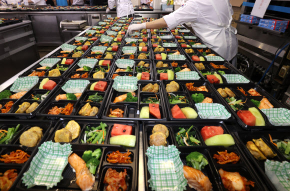 선수들의 소중한 한 끼