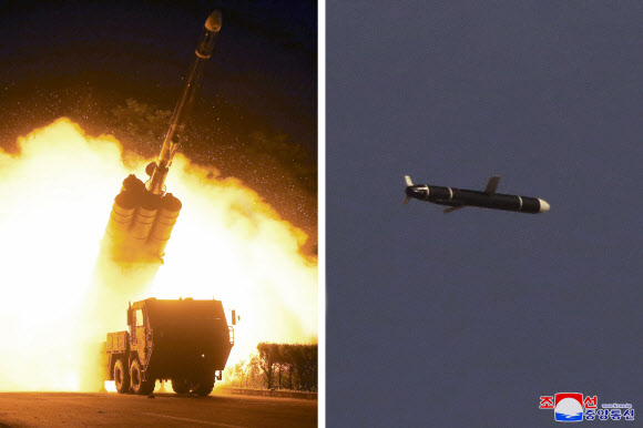 북한 “신형 장거리순항미사일 시험발사…1500㎞ 표적 명중”