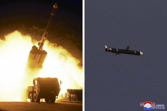 북한 국방과학원은 9월 11일과 12일 새로 개발한 신형장거리순항미사일시험발사를 성공적으로 진행했다고 조선중앙통신이 13일 보도했다. 연합뉴스
