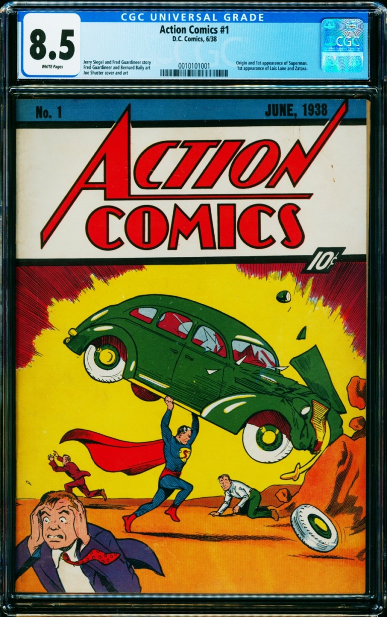 슈퍼맨 첫 등장한 만화책 325만 달러에 낙찰