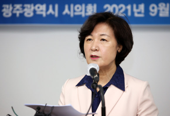 추미애, 광주·전남 기자회견
