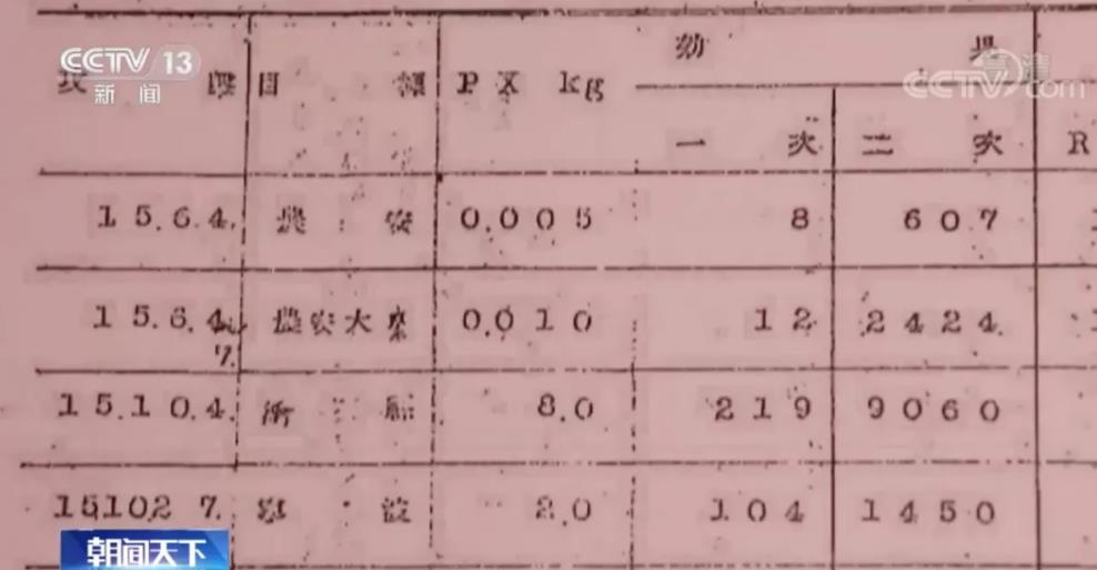 731부대가 실시한 ‘페스트 벼룩’ 투하에 따른 인명피해 실험 자료