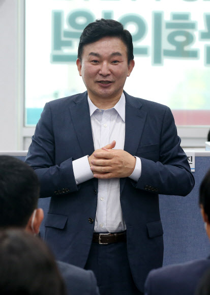 울산 울주군 당협 방문한 원희룡