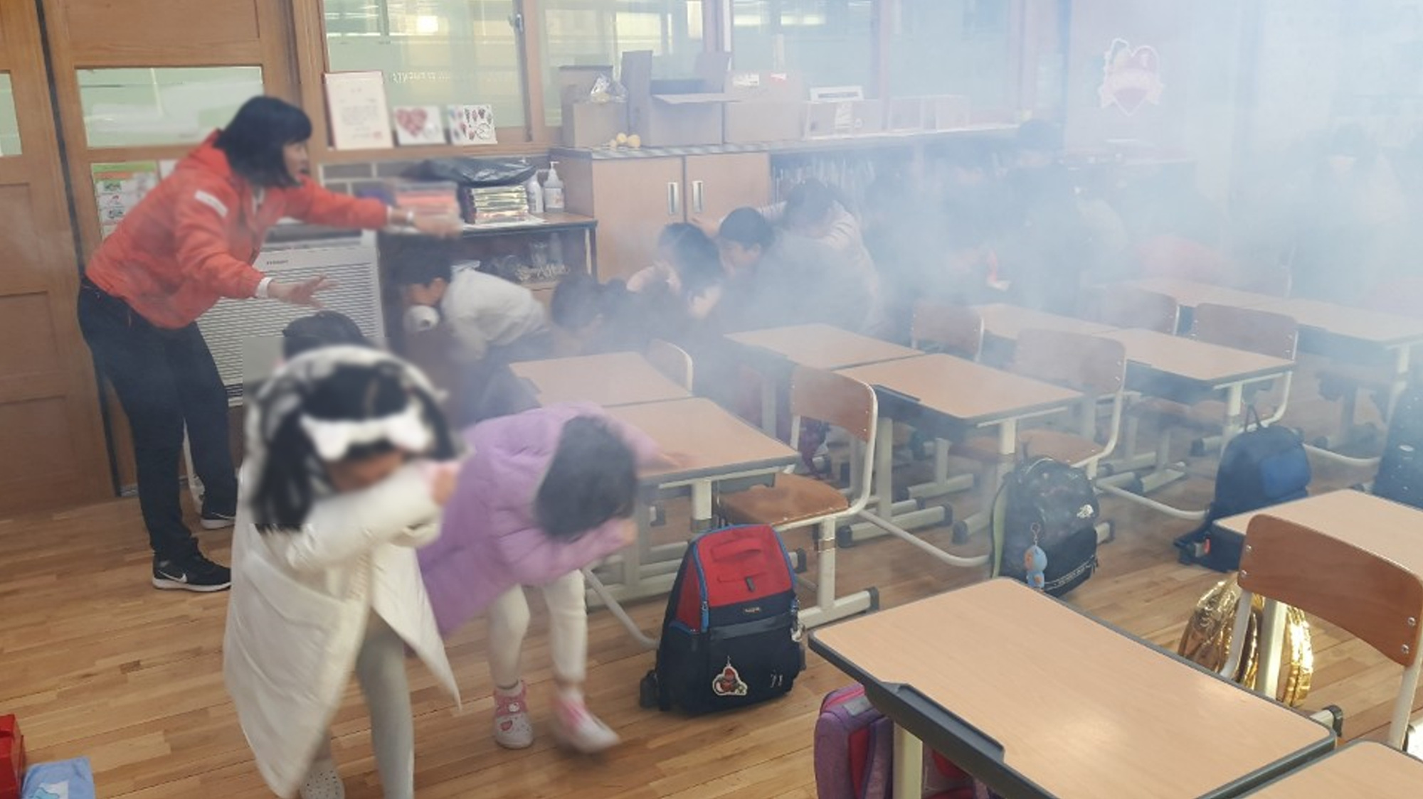 서울 양천구의 ‘학교로 찾아가는 어린이 안전체험교육’ 진행 장면. 양천구 제공