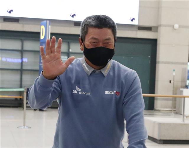 한국인 최초 PGA 투어 챔피언스 우승 후 귀국한 최경주