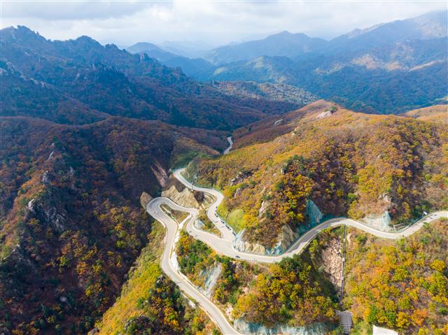 백두대간에 가을이 성큼