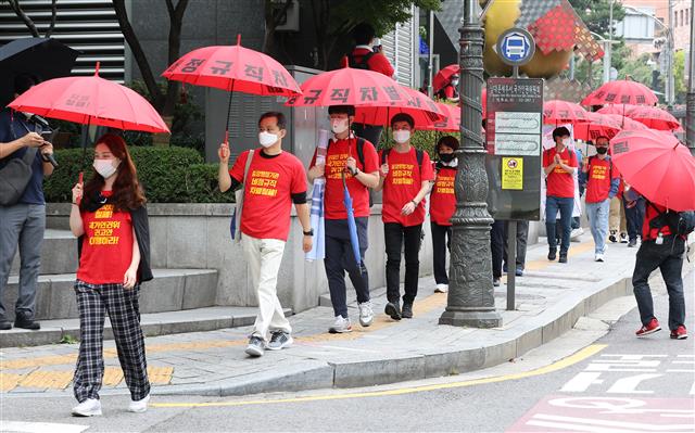 ‘청와대를 향해’