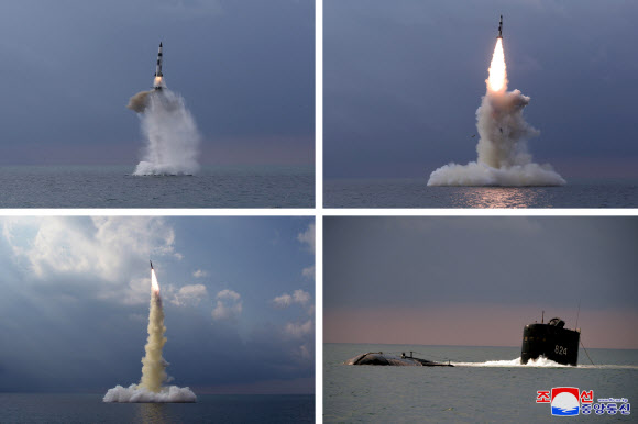 북한 “신형 SLBM 잠수함서 발사” 확인…김정은 불참
