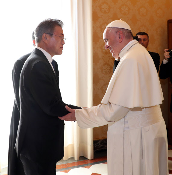 문재인 대통령과 프란치스코 교황