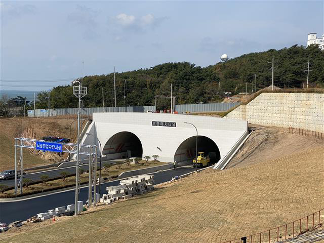 보령해저터널 보령 쪽 입구. <br>현대건설 제공