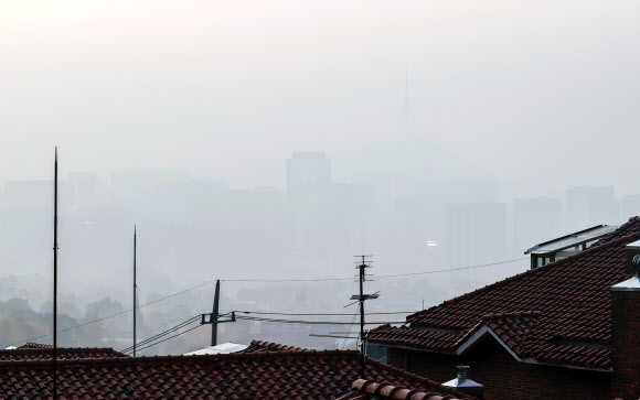 서울, 초미세먼지 ‘나쁨’
