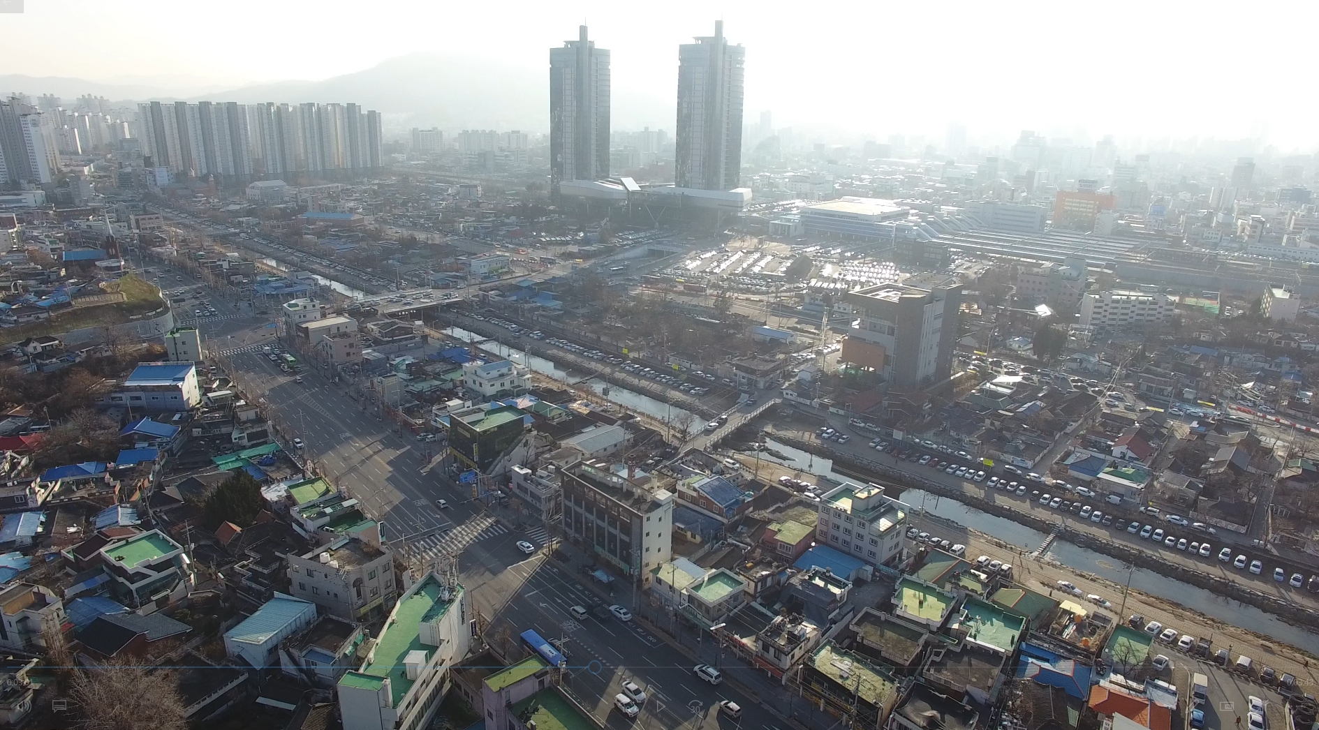예전 대전의 중심지였던 대전역 주변도 둔산 등 신도시 개발에 밀려 낙후된 모습이다. 대전시 제공