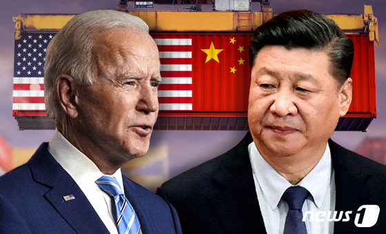 조 바이든(왼쪽) 미국 대통령과 시진핑 중국 국가주석 뉴스1