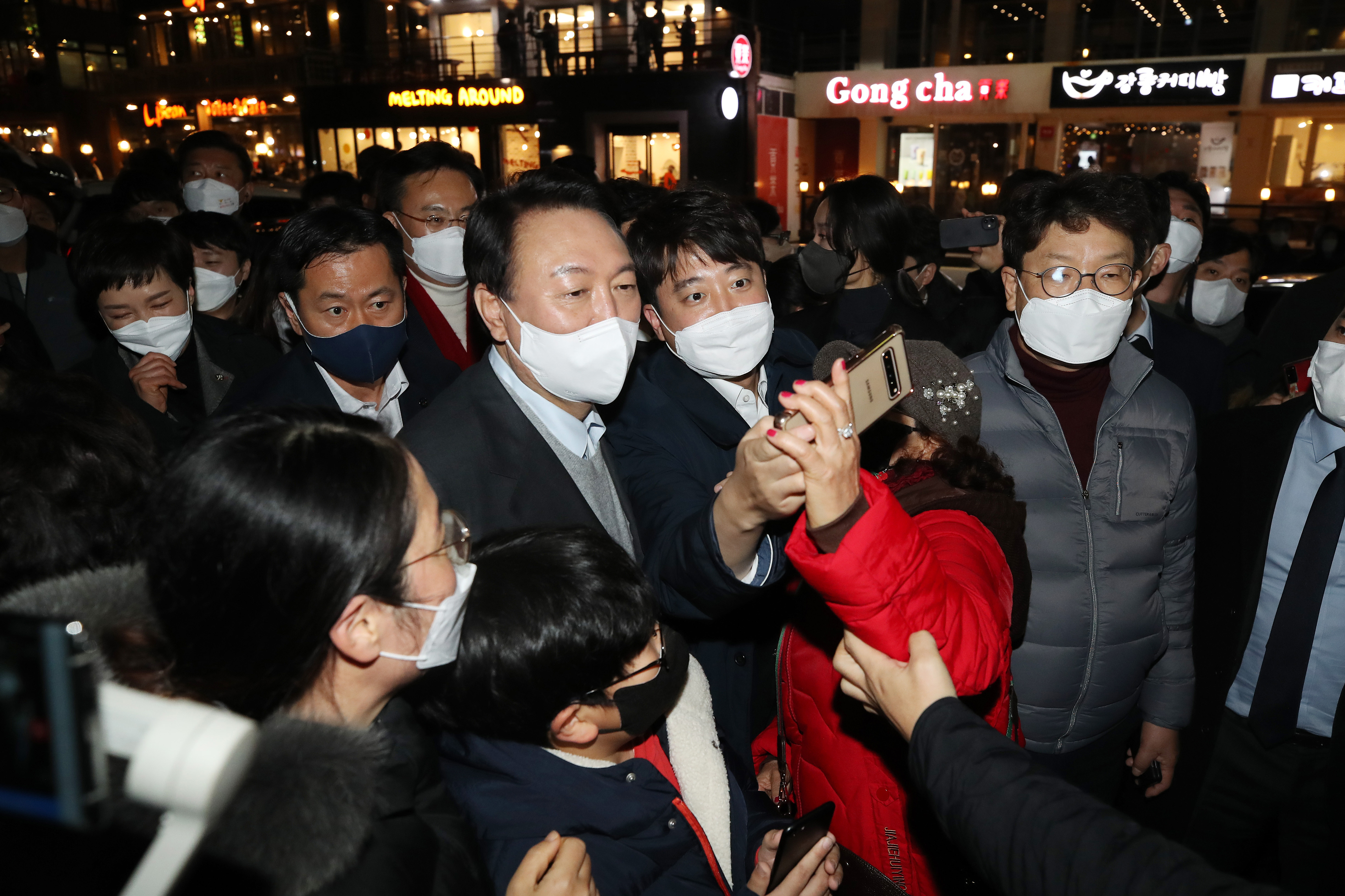 윤석열?이준석, 시민들과 함께