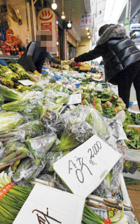 근 10년 만에 지난달 소비자 물가가 최고치로 치솟는 등 인플레이션으로 가계 주름이 깊어지고 있는 가운데 12일 서울의 한 시장에서 시민이 장을 보고 있다. 박윤슬 기자 seul@seoul.co.kr