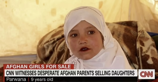 아프가니스탄 9세 소녀 말릭. 2022.01.01 CNN뉴스 캡처