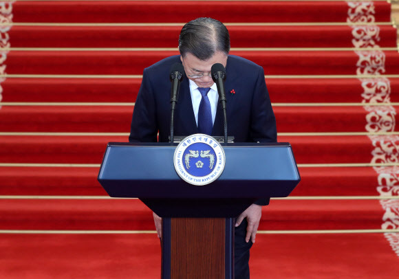 임인년 신년사 마친 문재인 대통령