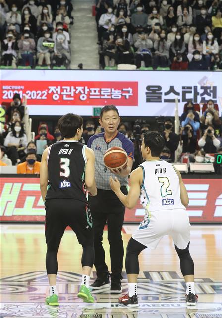 프로농구 올스타전 ‘팽팽한 신경전’