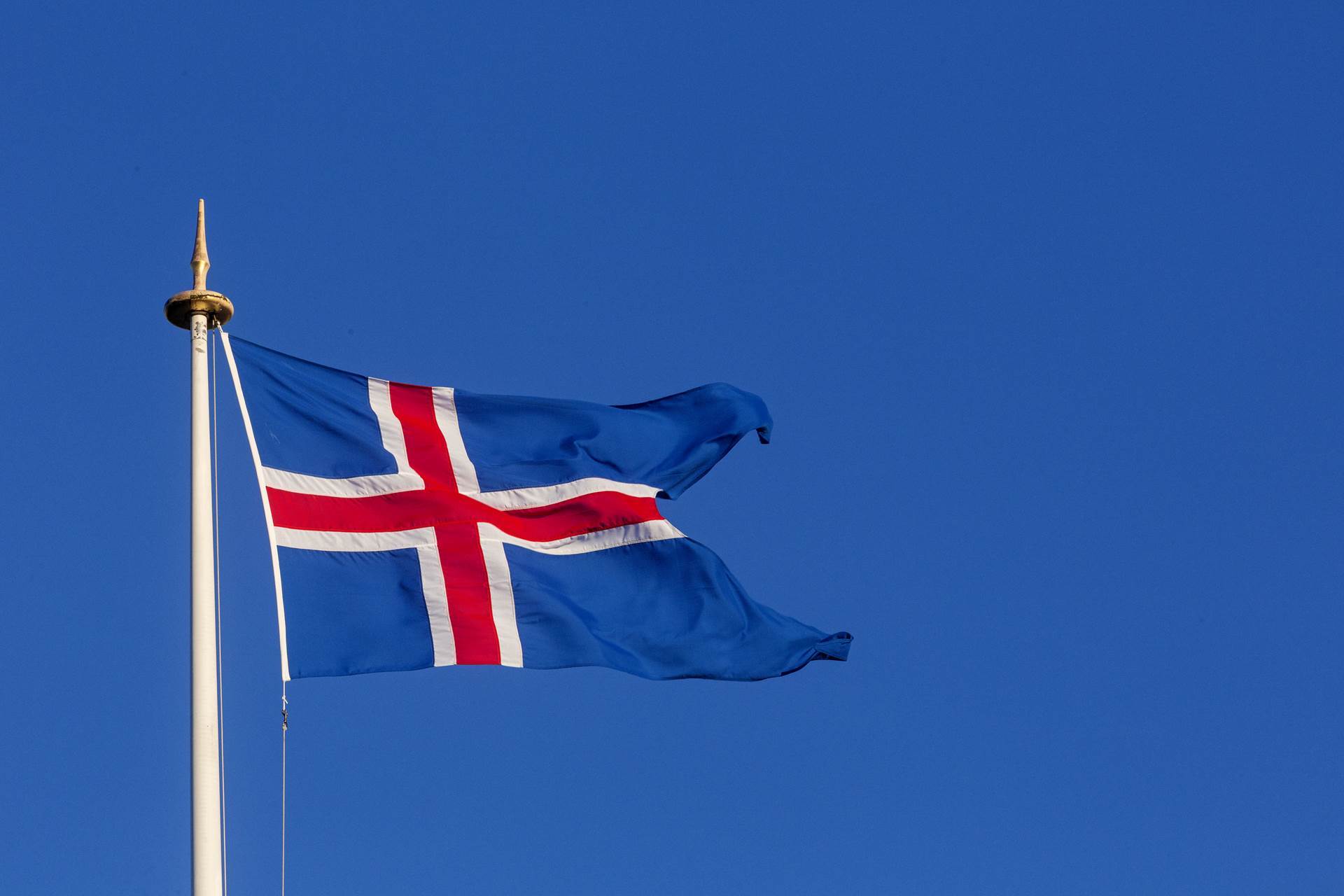 아이슬란드 국기. 아이슬란드 정부 홈페이지 캡처