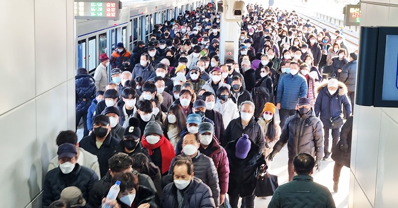 동해선 광역전철 2단계 개통 이후 늘어난 승객.