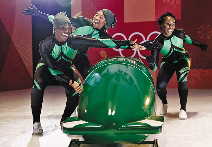 2018 평창동계올림픽에 참가한 나이지리아 여자 봅슬레이 대표팀