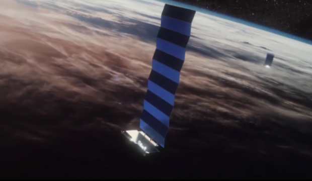 지난 3일(현지시간) 발사된 스페이스X의 스타링크 위성 49기 중 40기가 태양풍에 의해 궤도에서 이탈돼 지구 대기에서 소각됐다. 스페이스X 제공