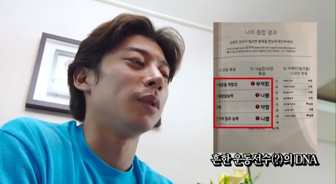 곽윤기(고양시청)선수가 자신의 유튜브 채널에 고가의 DNA 검사를 받았다고 밝힌바 있다. 유튜브 채널 ‘꽉잡아윤기’ 캡처