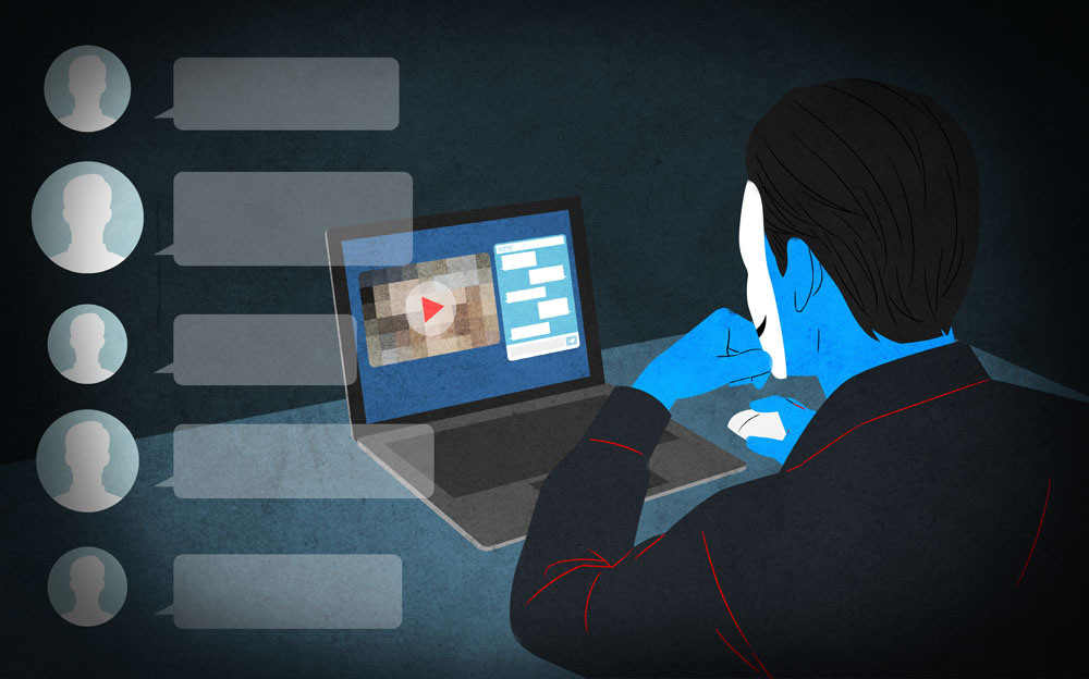 디지털 성범죄 관련 삽화