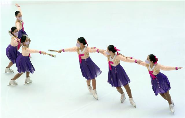 피겨스케이팅 부채춤 공연