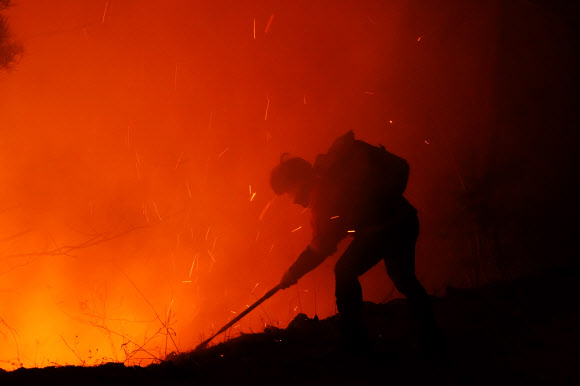 산불재난특수진화대원, 화마와 밤샘 사투