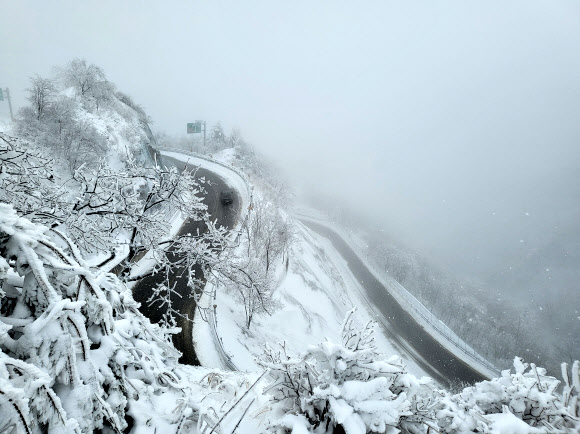 눈 쌓인 한계령