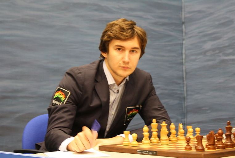 우크라이나 태생의 러시아 체스 챔피언 세르게이 카랴킨. 위키피디아