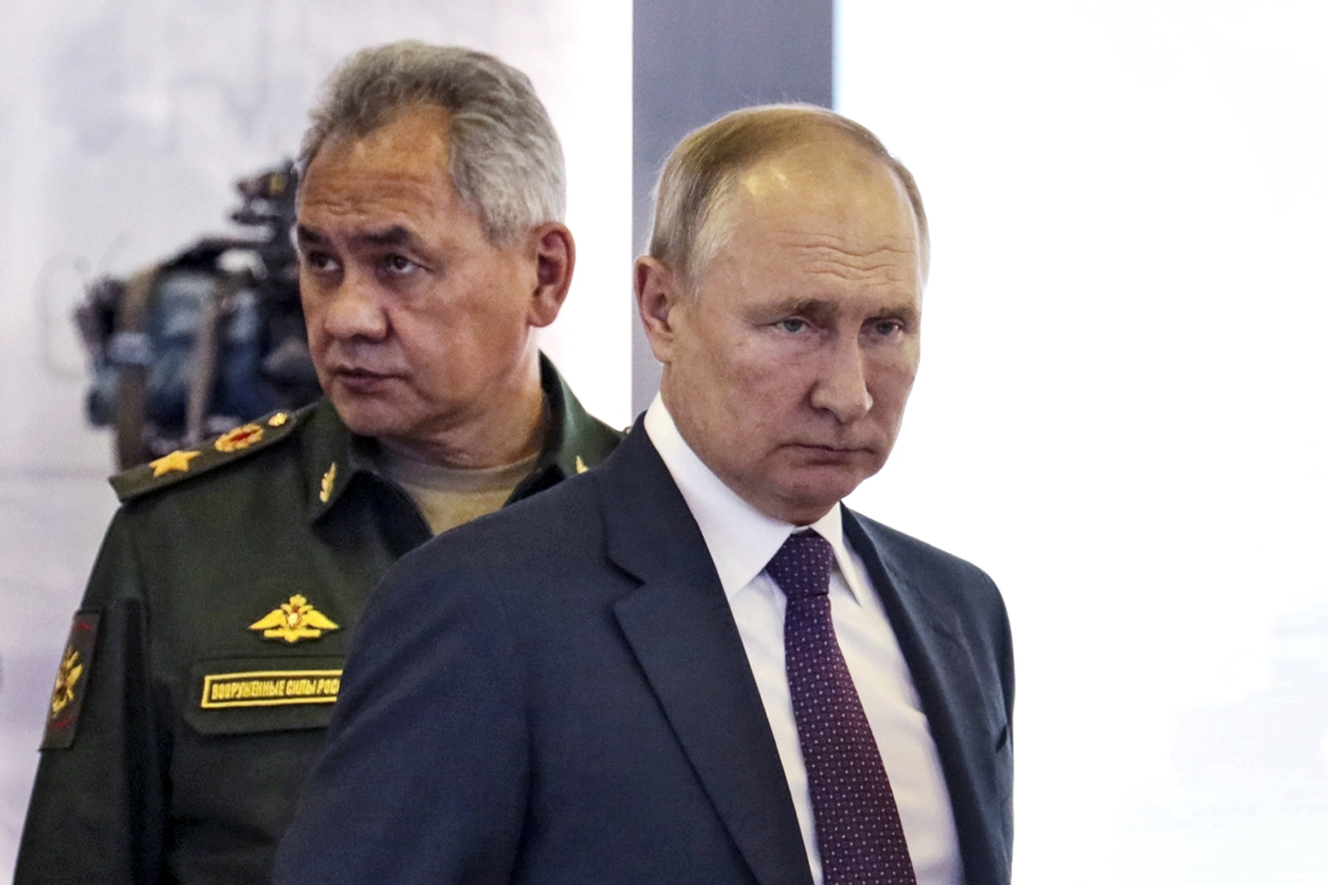 푸틴 대통령과 러시아 국방부 장관