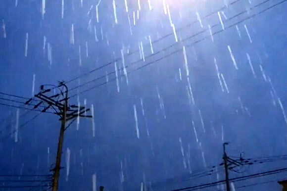 광주서 완두콩 크기 국지성 우박