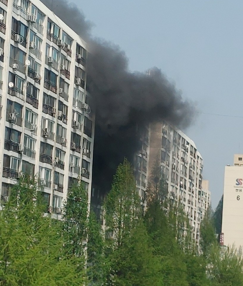 서울 대치동 은마아파트서 화재…6명 대피