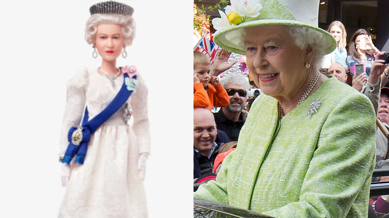 엘리자베스 2세 여왕 바비인형과 엘리자베스 2세 여왕. 마텔 홈페이지, AFP 연합뉴스