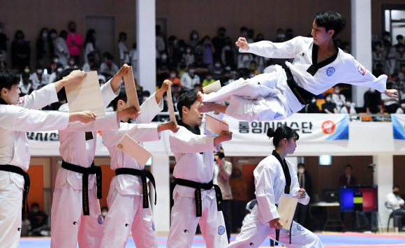 화려한 국기원 태권도 시범