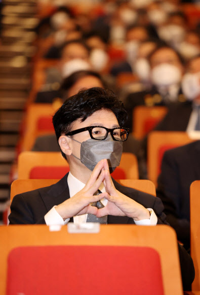 취임식 참석한 한동훈 법무부 장관