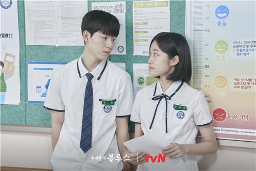 tvN ‘우리들의 블루스’. 왼쪽이 배우 배현성. tvN 제공