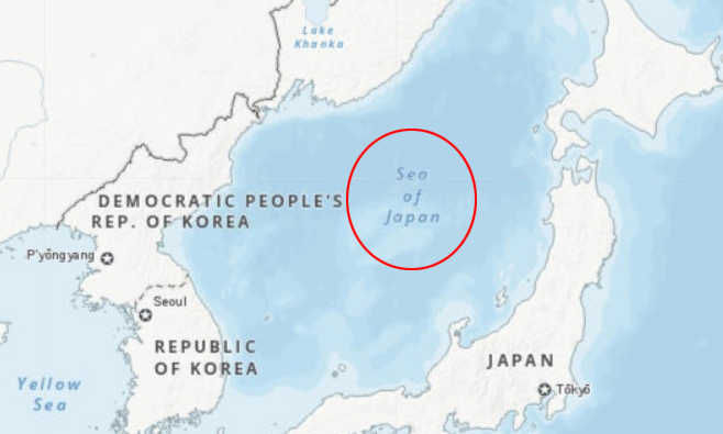 유엔이 운영하는 사이트 ‘지리공간’ 지도에서 ‘일본해’(Sea of Japan)를 단독 표기하고 있다.