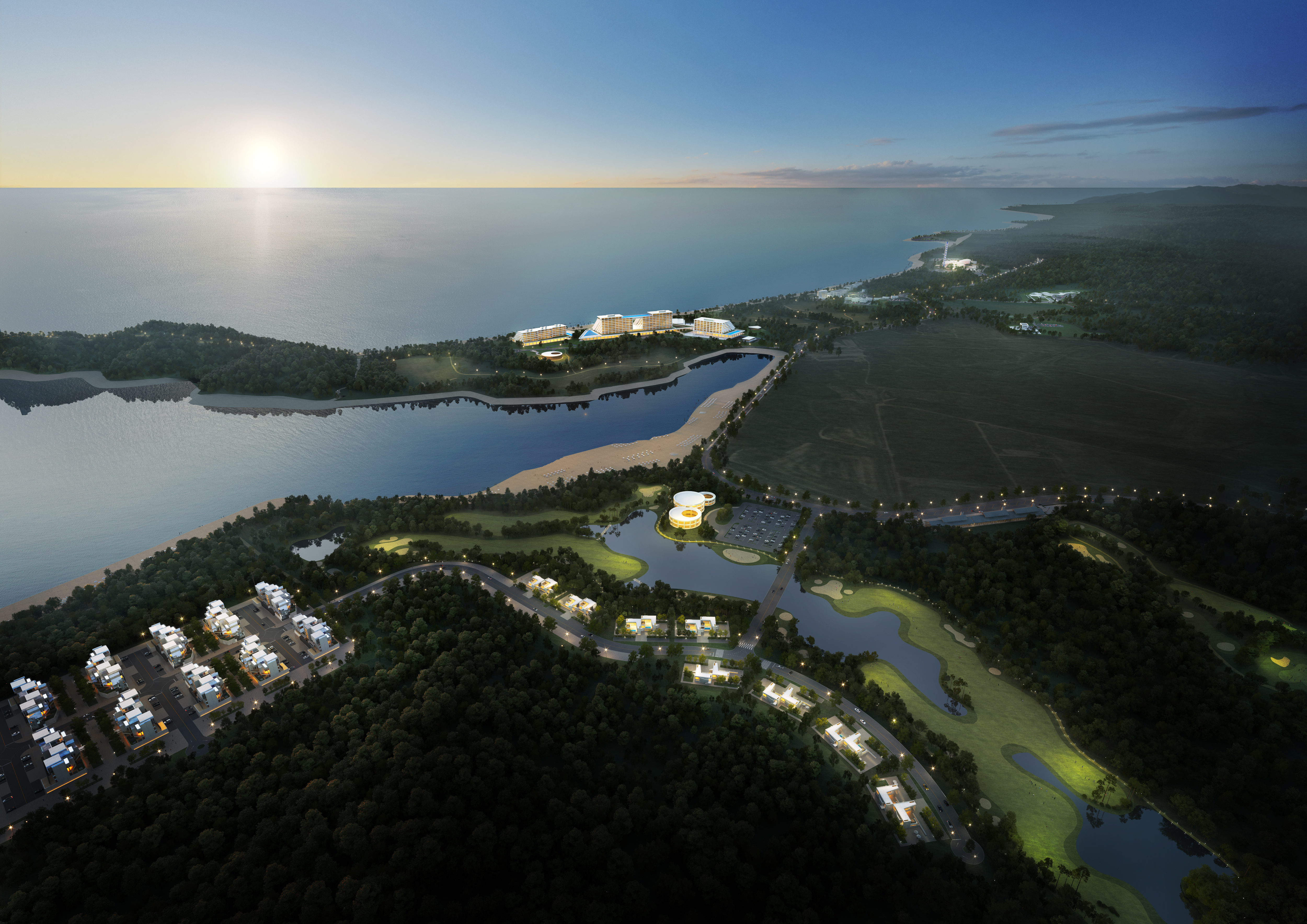 안면도 관광지 4지구 골프장 및 골프빌리지 조감도. 충남도 제공